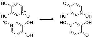 Orellanine tautomerization