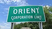 Orient corporation limit sign