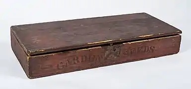 Original Seed Box; Enfield Shaker Village, New Hampshire; In the collection at Enfield Shaker Museum.