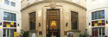 Original Wise Library exterior within the Downtown Library