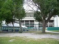 View from Tampa Ave along the Left Field line.