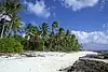 Beach near the landing on Orona Island.