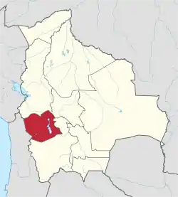 Location within Bolivia