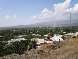 Oshakan as seen from the western side of Didikond Hill.