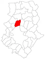 Location in Ilfov County