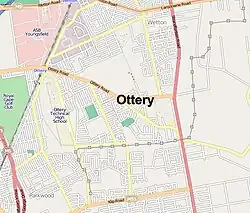 Street map of Ottery