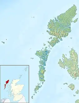 Stac Biorach is located in Outer Hebrides