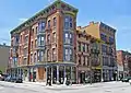 Series of Italianate tenements in Over-The-Rhine, Cincinnati, Ohio.