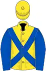 Yellow, Dark Blue cross belts and sleeves