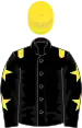 Black, yellow epaulets, black sleeves, yellow stars, yellow cap