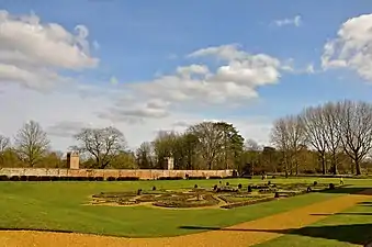 A Victorian pattern-parterre set in lawn