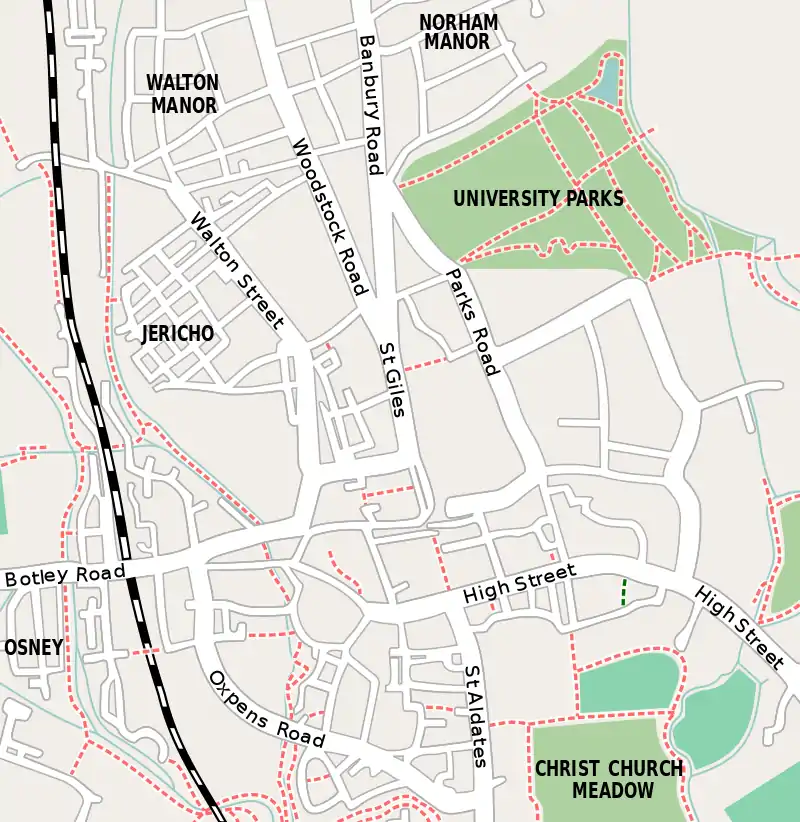 Somerville College, Oxford is located in Oxford city centre