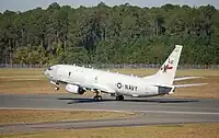Boeing P-8 Poseidon departing NAS Jacksonville.