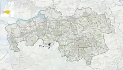 Topography map of North Brabant