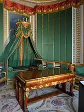 the Study, With a camp bed, where Napoleon could work late at night