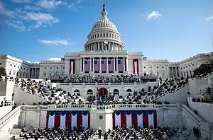 The Capitol's west front during the Inauguration of Joe Biden, January 20, 2021