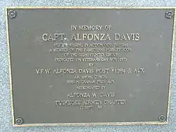 Captain Alfonza Davis commemorative plaque; Tuskegee Airman from N.O.