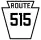 Pennsylvania Route 515 marker