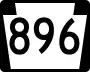 Pennsylvania Route 896 marker