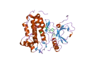 2j5e: CRYSTAL STRUCTURE OF EGFR KINASE DOMAIN IN COMPLEX WITH AN IRREVERSIBLE INHIBITOR 13-JAB