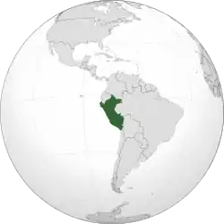 Location of Peru