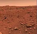 First colour image taken by the Viking 1 lander (21 July 1976)