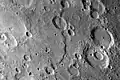 A prominent scarp, Discovery Rupes, photographed during the first flyby.