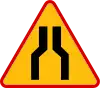 A-12a "road narrows — two-sided"