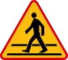 A-16 "pedestrian crossing ahead"