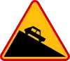 A-22 "dangerous incline downwards"