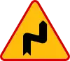 A-3 "dangerous curves — first to the right"