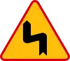 A-4 "dangerous curves — first to the left"