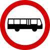 B-3a "no entry for buses"