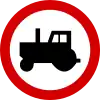 B-6 "no entry for tractors and slow-running vehicles"