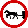 B-8 "no entry for horse-drawn vehicles"