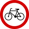 B-9 "no entry for bicycles"