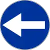 C-3 "turn left before the sign"