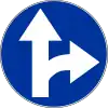 C-6 "drive straight ahead or turn right"