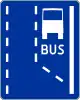 D-11 "beginning of bus lane"