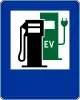 "petrol station with charging station for electric vehicles"