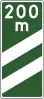 F-14e "indicator sign on the expressway, placed in a distance of 200 m before the beginning of exit lane"