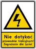 G-2 "electrified overhead cables"(Warning of hazardous voltage at level crossing)