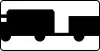 T-23d "plate indicating motor vehicles towing a trailer, except of vehicles drawing a one-axled trailer or semi-trailer"