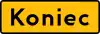 T-3 "plate indicating an end of a distance on which a hazard is repeated or occurs"