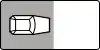 (variant – perpendicular, only on carriageway)