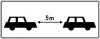 T-32 "plate indicating minimum distance between vehicles"