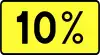 'T-9 "plate indicating actual amount of road incline gradient"