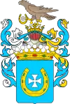 Coat of arms of Count Stanisław and Jerzy Piniński (1780)