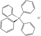 Tetraphenylphosphonium chloride (C6H5)4PCl, abbreviated Ph4PCl or PPh4Cl is the chloride of a symmetrical phosphonium cation that is often used in organometallic chemistry.  The arsonium salt is also well known.