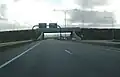 The Port River Expressway approaching the Craig Gilbert Bridge and South Road exit from the west, before the North-South Motorway bridges were built